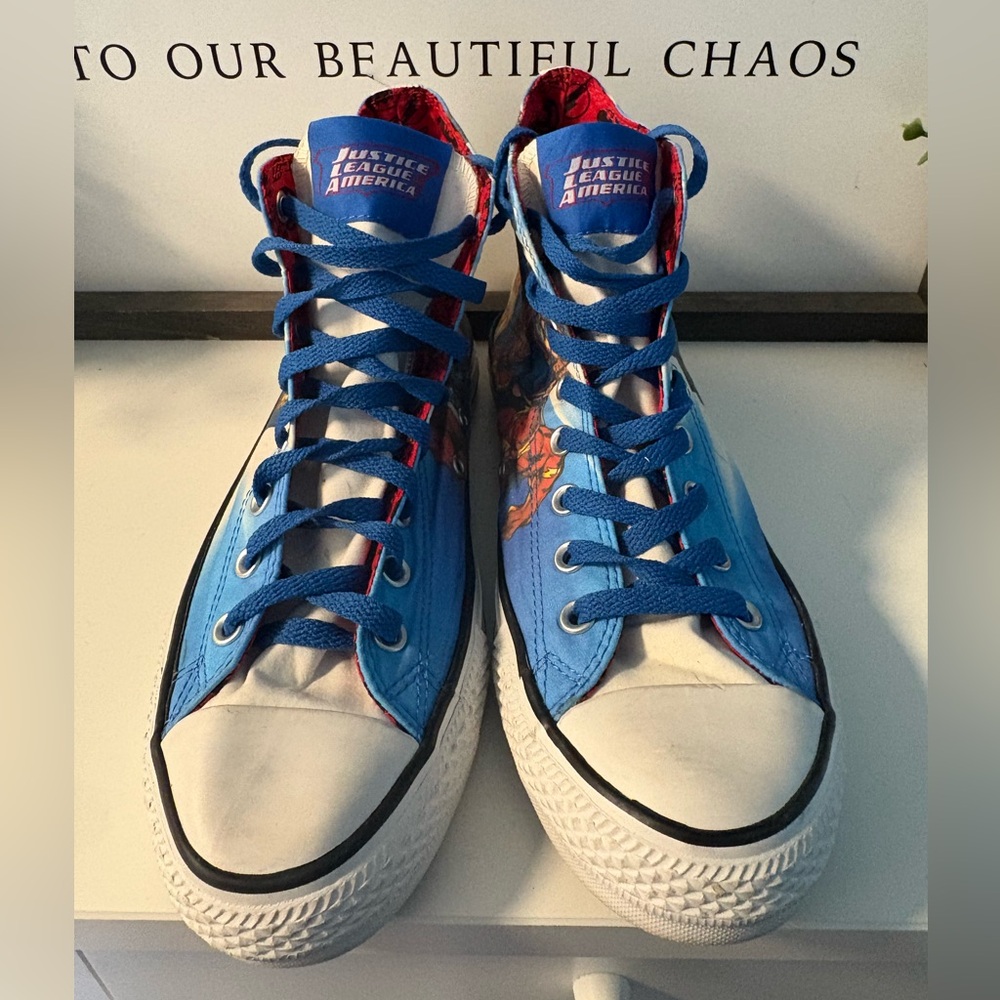 DC Justice League Converse Chuck Taylor All Star High Top 9M 11W - Picture 8 of 13